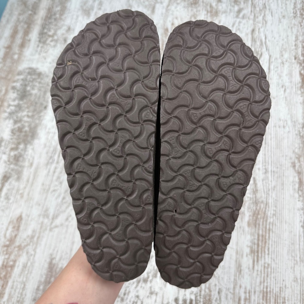 Birkenstock Boston Suede Leather Clogs Mocha Dark Brown Mules Mens 7 Womens 9 40 - Picture 6 of 6